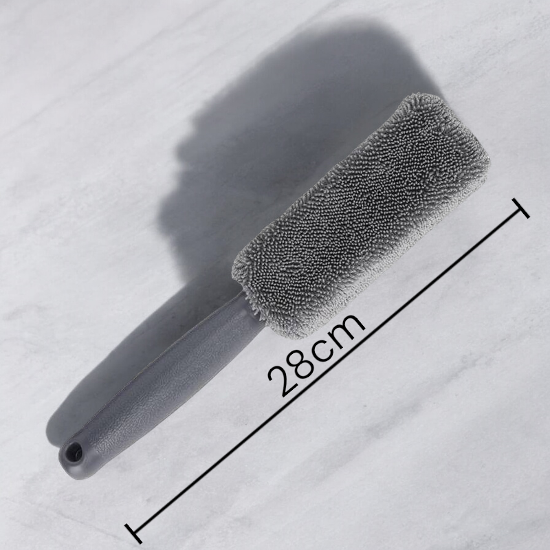 Mikrofaser-Autoreifenbürste mit langem Griff